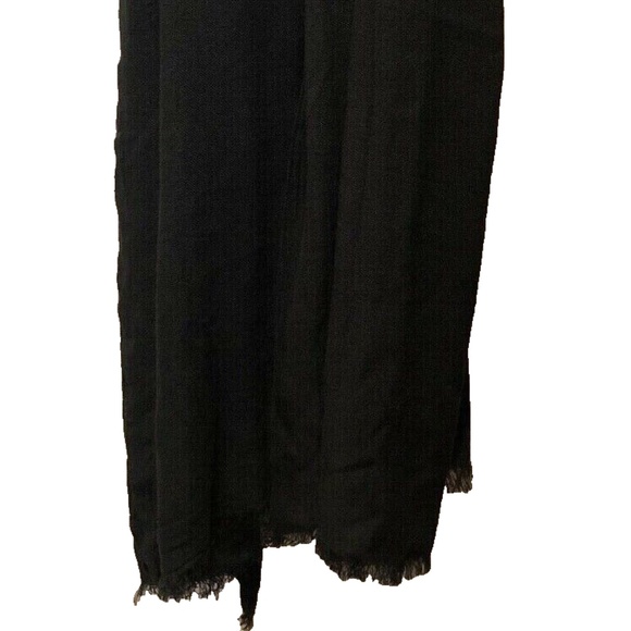 (NWT) Collection Eighteen XllX Black Oversized Eyelash Fringed Wrap/Scarf OS - Picture 6 of 14